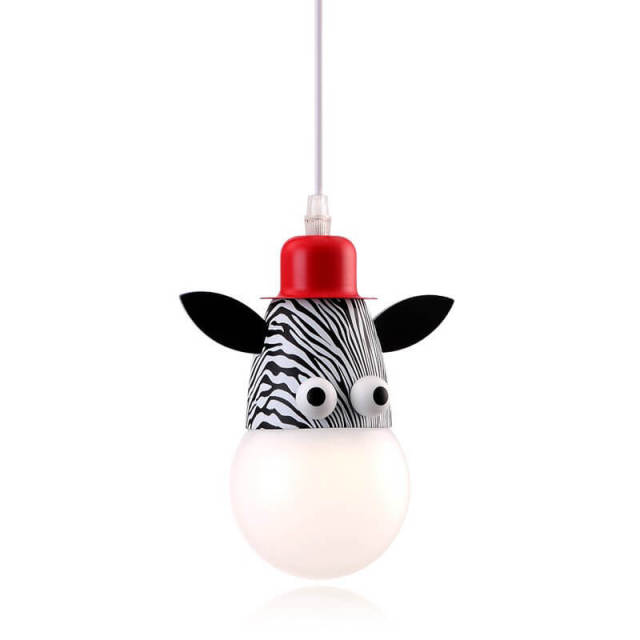 Cartoon Animal Kids Room Pendant Lamp Creative Baby Room Pendant Light Child Bedroom Hallway Pendant Lights