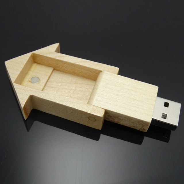 Wooden House 8G USB Flash Drive DIY Engraving USB Flash Drives