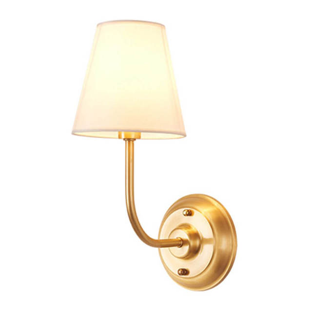 OOVOV American Copper Living Room Wall Lights Simple Study Room Bedroom Dining Room Corridor Balcony Wall Lamps