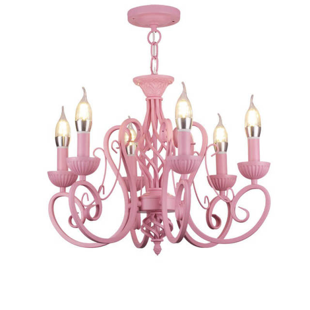 Mediterranean Tiffany Restaurant Princess Chandelier Vintage Living Room Hanging Light Lamp Bedroom Dining Room Drop Lamp