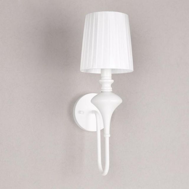 OOVOV Living Room Wall Lamp Wall Light With Fabric Lampshade For Study Room Bedroom Bedside Hallway E27