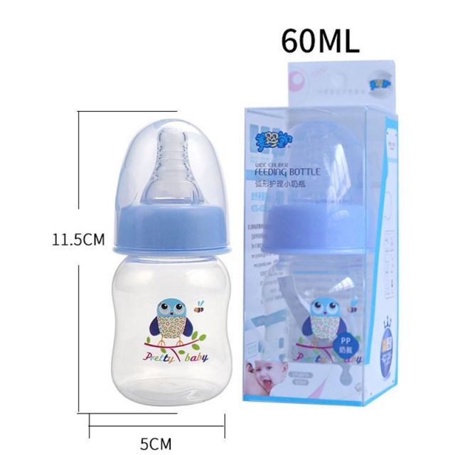 Baby Bottle - 2 Ounces PP Nursing Bottle for Newborn Baby