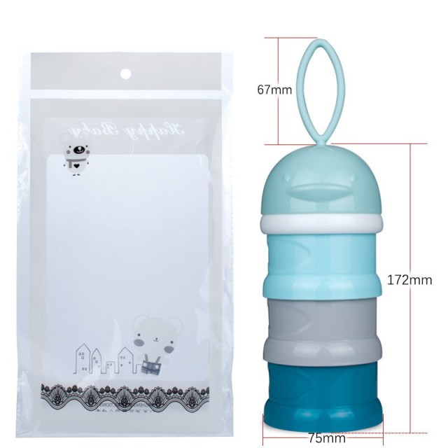 3 Layer Baby Formula Dispenser Portable Milk Powder Container