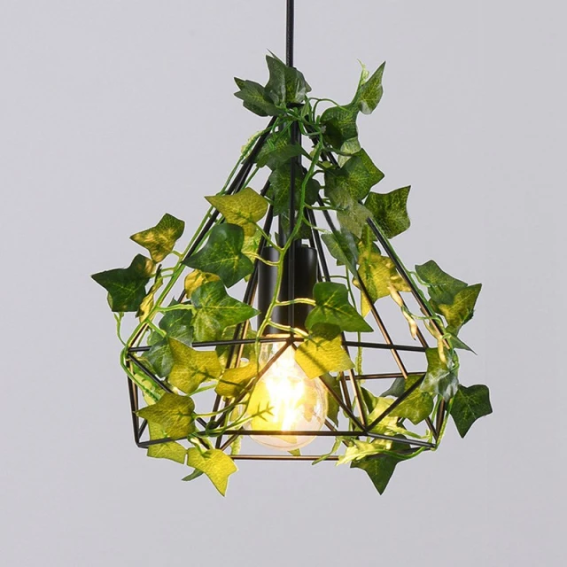 OOVOV Simulation Plant Flowers Pendant Light Entrance Hallway Balcony Pendant Lights Dining Room Pendant Lamp Lighting