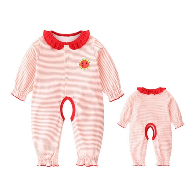 OOVOV Baby Girl Jumpsuit Cute Cotton Romper Baby and Toddler Long Sleeve Bodysuits Spring and Autumn Sleep and Play Clothes