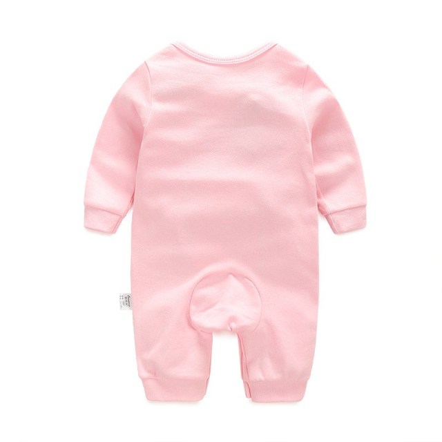 OOVOV Baby Jumpsuit,Spring Autumn Long Sleeve Cotton Unisex Pajamas Cartoon Newborn One-Piece Coverall