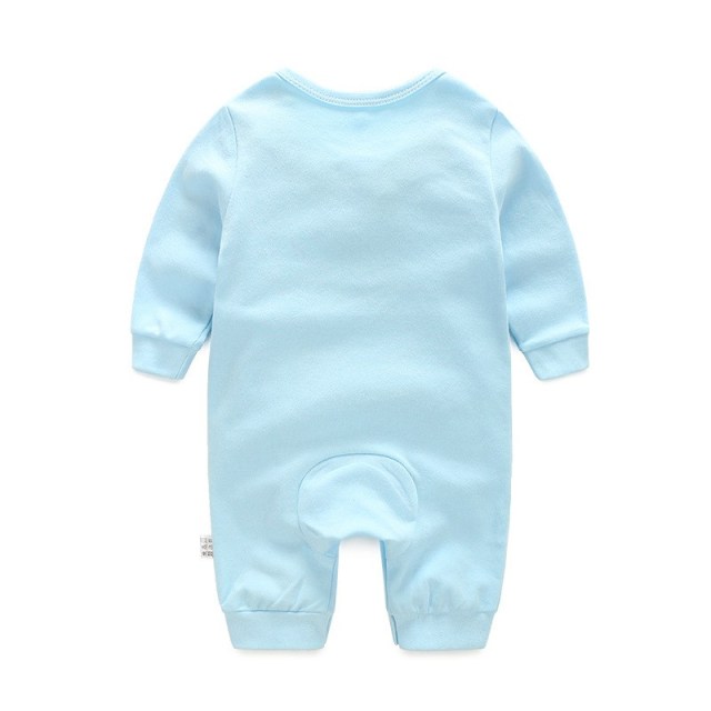 OOVOV Baby Jumpsuit,Spring Autumn Long Sleeve Cotton Unisex Pajamas Cartoon Newborn One-Piece Coverall