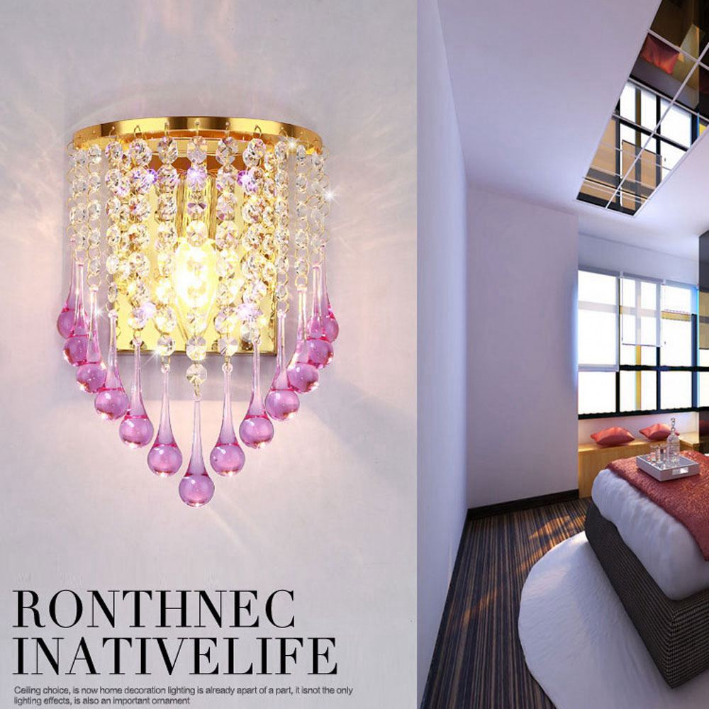 bedroom crystal Wall sconces