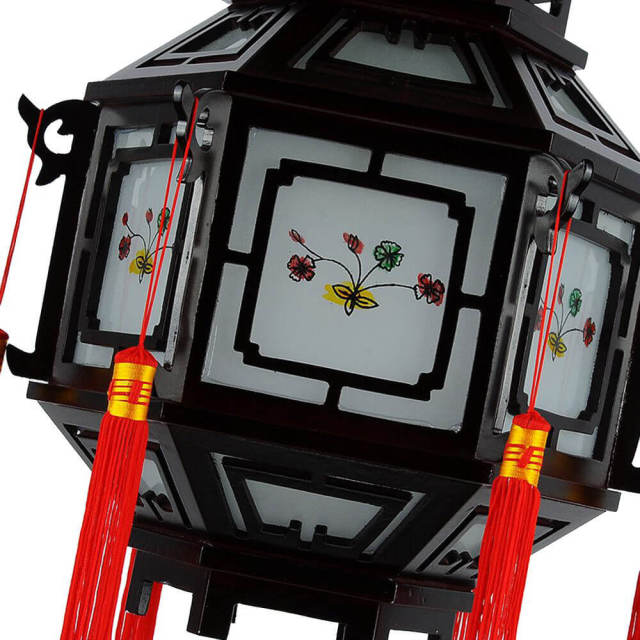 OOVOV Chinese Style Palace Lanterns Chandelier Waterproof Outdoor Balcony Corridor Tea House Pendant Lamp