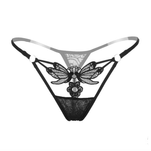 OOVOV Sexy Embroidered Sexy Panties For Women Sexy Panties Hollow Lace Underwear Underpants Sex Wear Briefs Thong,3 Pieces