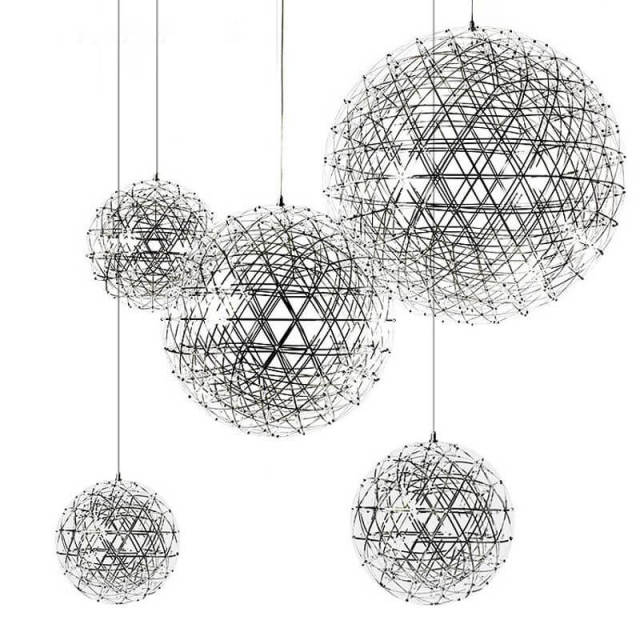 OOVOV Sparks Ball Aisle Pendant Light Modern Dandelion Pendant Lights LED Dining Room Hallway Balcony Pendant Lamps