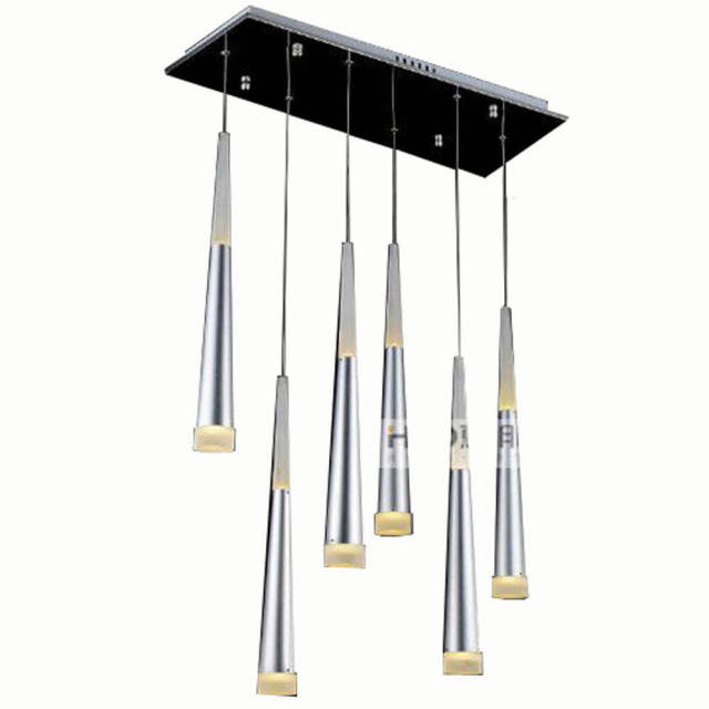 Modern LED Ceiling Pendant Lighting Living Room Taper Pipe Dining Room Hanging Fixture Kitchen Spiral Pendant Lamp Restaurant Aluminum Acrylic Chandel