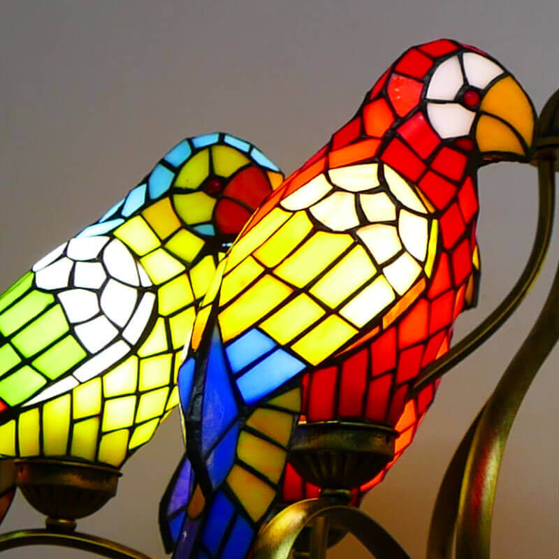 Colorful Parrots lampshade