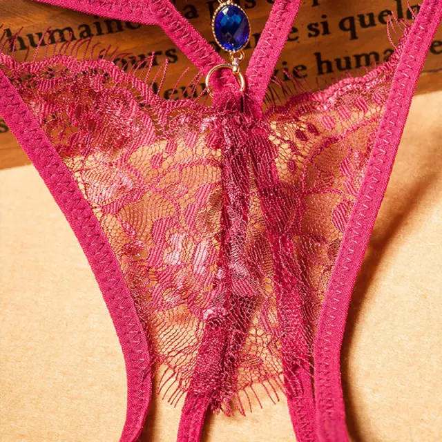 OOVOV Lace Sexy Thongs G-string For Women Underwear Sexy Lady Lace Transparent Intimates Briefs Low Waist Panties