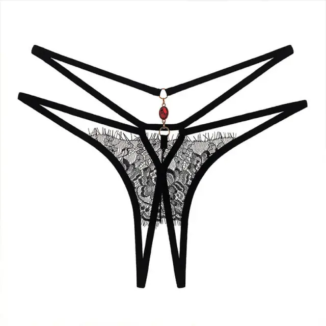 OOVOV Lace Sexy Thongs G-string For Women Underwear Sexy Lady Lace Transparent Intimates Briefs Low Waist Panties