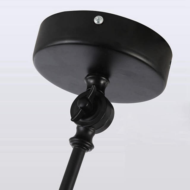 OOVOV Folding Telescopic Pendant Lamp Nordic Simple Macaron Long Arm Ceiling Lamp Restaurant Bar Bedroom Bed Adjustable Chandelier D30cm