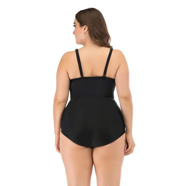 2021 New Sexy One Piece Swimsuit Women Front Corss Bandage Bathing Suits Vintage Swimwear Summer Beach Wear Swim Suit Plus Size