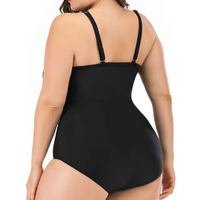 2021 New Sexy One Piece Swimsuit Women Front Corss Bandage Bathing Suits Vintage Swimwear Summer Beach Wear Swim Suit Plus Size