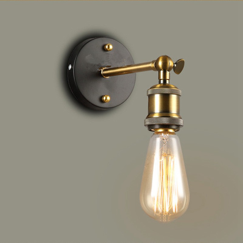 Copper wall lamp turn off