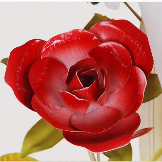 Country Flower Corridor Wall Lamps Bedroom Bedsies Metal Rose Glass Shade Stair Case Wall Sconce Blacony Wall Lighting Fixtures