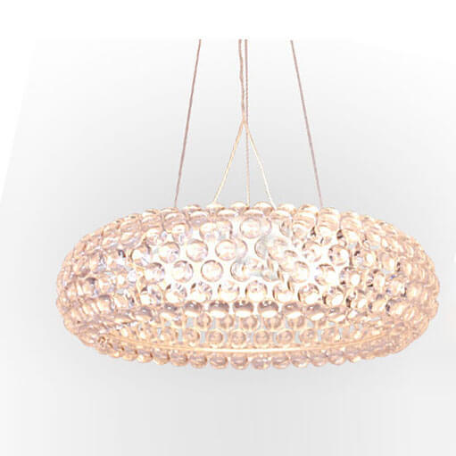 European Clear Crystal Sweat Beads Chandelier Living Room Ceiling Pendant Light Dining Room Hanging Lamp bedroom storefront lamp