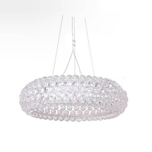 European Clear Crystal Sweat Beads Chandelier Living Room Ceiling Pendant Light Dining Room Hanging Lamp bedroom storefront lamp