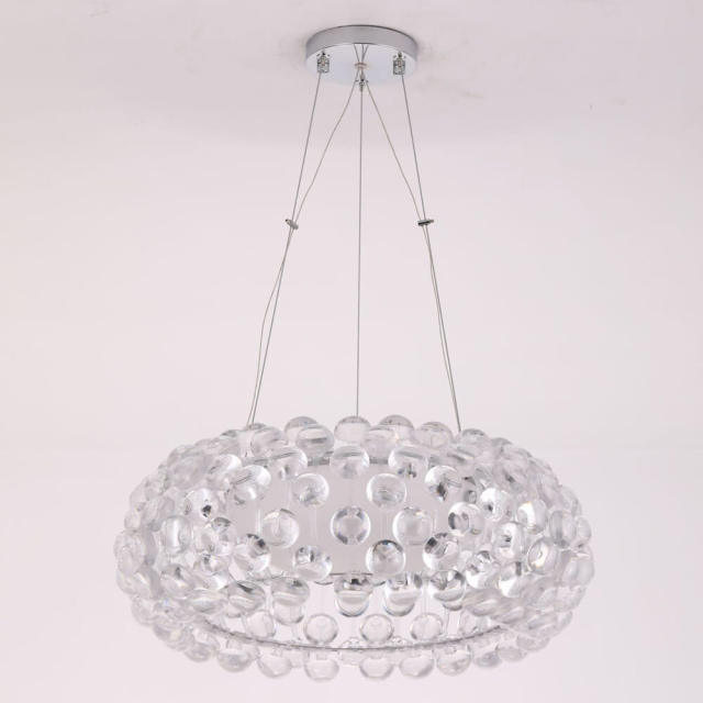 European Clear Crystal Sweat Beads Chandelier Living Room Ceiling Pendant Light Dining Room Hanging Lamp bedroom storefront lamp