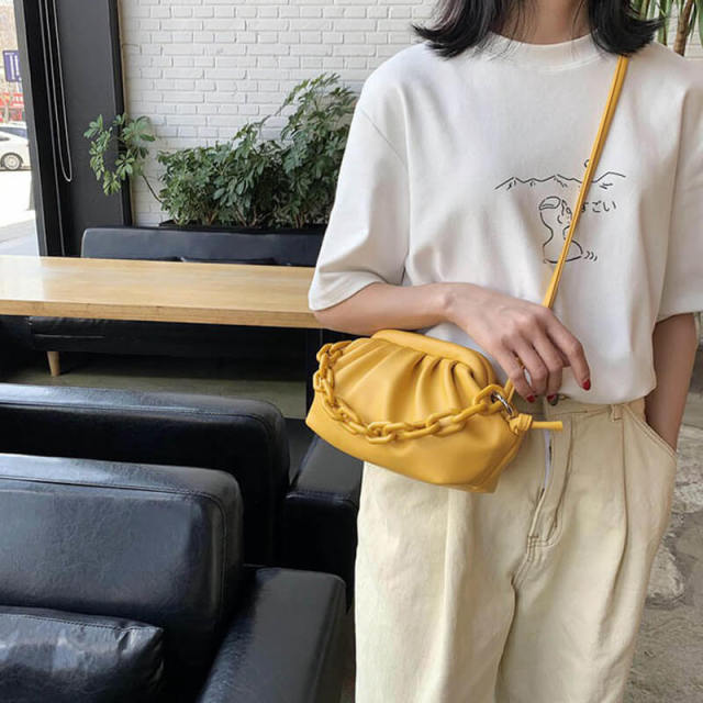 OOVOV Cloud Crossbody Bags for Women Chain Clutch Purse and Handbag with Dumpling Shape