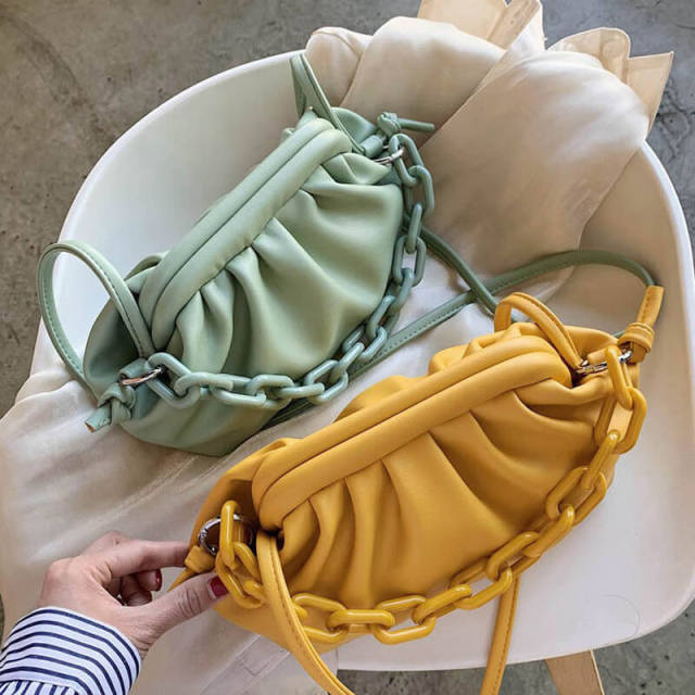 OOVOV Cloud Crossbody Bags for Women Chain Clutch Purse and Handbag with Dumpling Shape