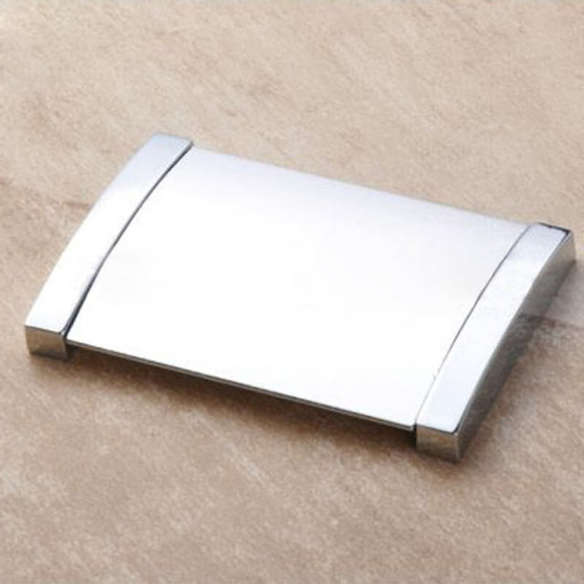 OOVOV 2pcs Silver Concealed Drawer Pulls Handles Recessed Sliding Door Handle Covered Flush Pull