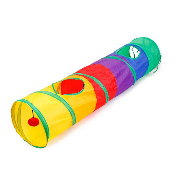 Cat Tunnel Toy Cat Tubes for Indoor Cats Collapsible Cat Play Toys