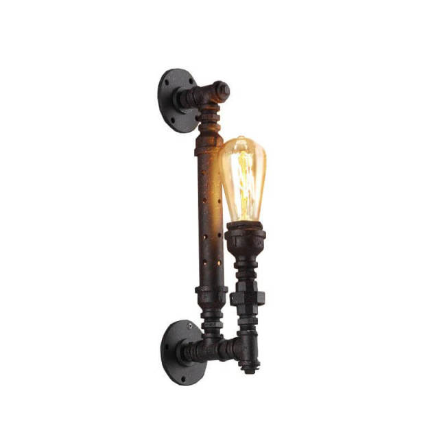 OOVOV Wall Sconces Vintage Rustic Wall Light Fixtures Water Pipe Wall Lamp Steampunk 1 Light Wall Mount for Dining Room Hallway Basement