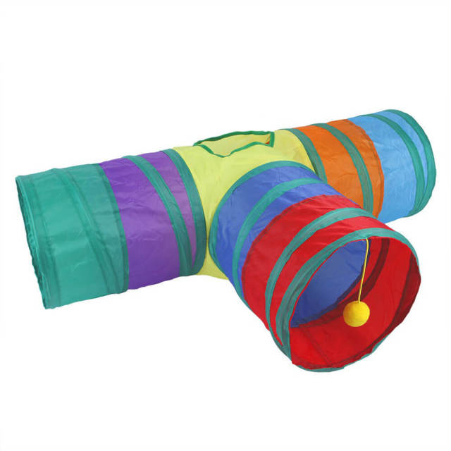 Cat Tunnel Toy Cat Tubes for Indoor Cats Collapsible Cat Play Toys