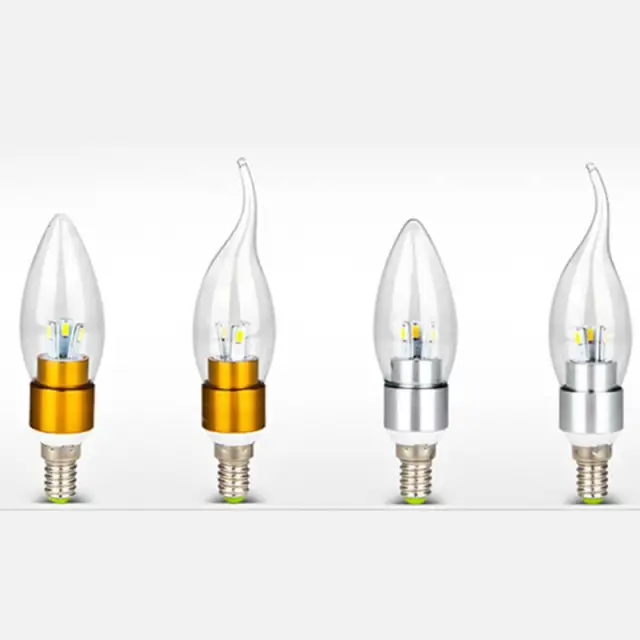 OOVOV LED Candelabra Bulb 3W/4W/5W/7W Daylight White 6000K LED Candle Bulbs 30-50 Watt Light Bulbs Equivalent E14 Candelabra Base LED Candle Bulb