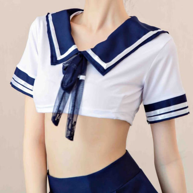 OOVOV Women Nurse Lingerie Roleplay Lingerie Set Sexy Schoolgirl Costumes Maid Outfit Stewardess Uniform