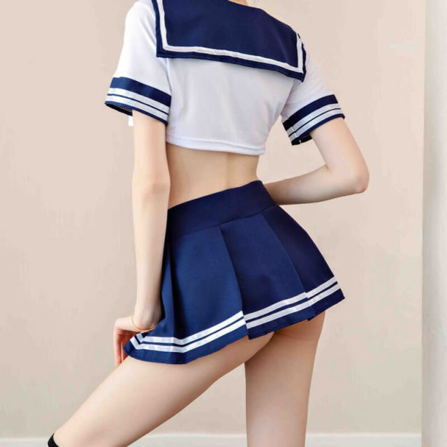 OOVOV Women Nurse Lingerie Roleplay Lingerie Set Sexy Schoolgirl Costumes Maid Outfit Stewardess Uniform