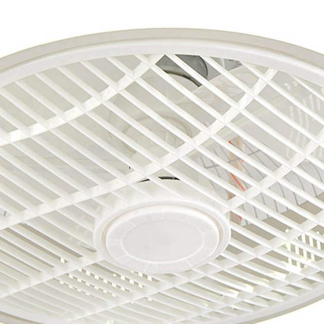 OOVOV LED Enclosed Ceiling Fan Light 22 Inch White