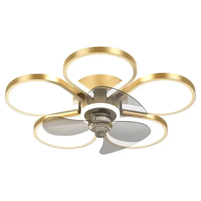 20 Inch Ceiling Fan Light Indoor Flush Mount Low Profile Ceiling Fans with Remote Control