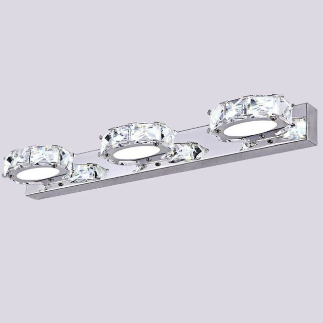 Crystal Vanity Lights Bathroom Light Over Mirror LED Crystal Bathroom Light Fixtures Chrome Bathroom Wall Lights