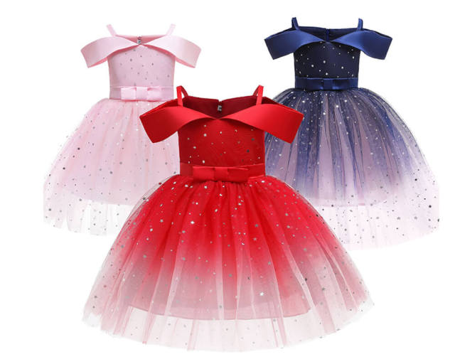OOVOV Halloween Bowknot Princess Dress One Shoulder Girls Christmas Party Clothing Fashion Kids Party Dresses With Hood 2Pcs Set