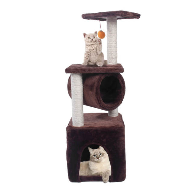 36&quot; Sisal Cat Climb Holder Cat Tower Lamb - for Kittens Cats and Pets