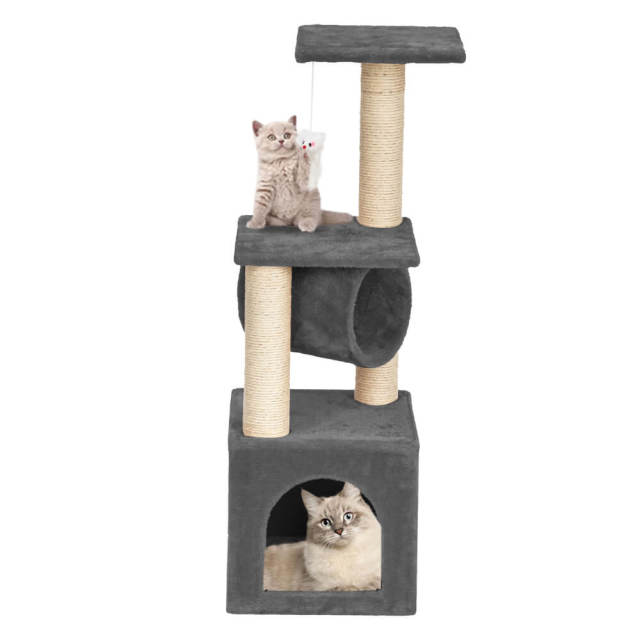 36&quot; Sisal Cat Climb Holder Cat Tower Lamb - for Kittens Cats and Pets