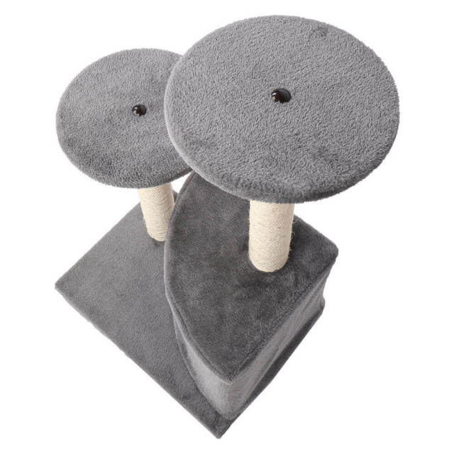 28&quot; Cat Tree Tower Condo Sisal Post Scratching Toys Gray