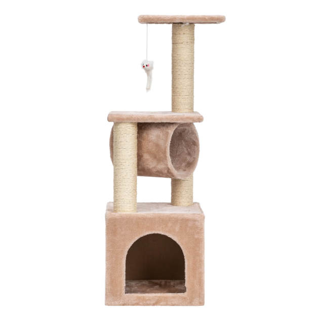 36&quot; Sisal Cat Climb Holder Cat Tower Lamb - for Kittens Cats and Pets