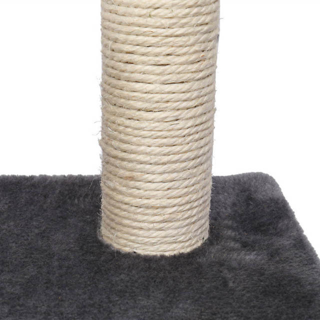 28&quot; Cat Tree Tower Condo Sisal Post Scratching Toys Gray