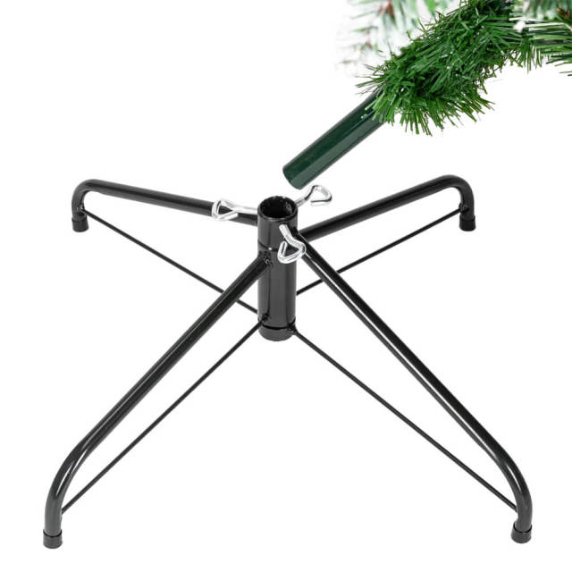 OOVOV 7.5ft Pointed PVC Pen Holder Christmas Tree for Home Office Party Decoration Easy Assembly Metal Hinges &amp; Foldable Base