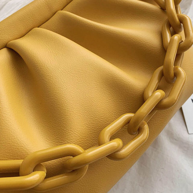OOVOV Cloud Crossbody Bags for Women Chain Clutch Purse and Handbag with Dumpling Shape