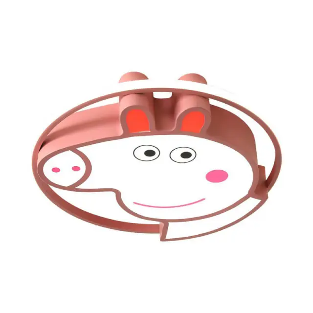 OOVOV Cartoon Pig Ceiling Lamps 20 Inch LED Ceiling Light Fixtures For Kids Room Boy Girl Room Baby Room Bedroom