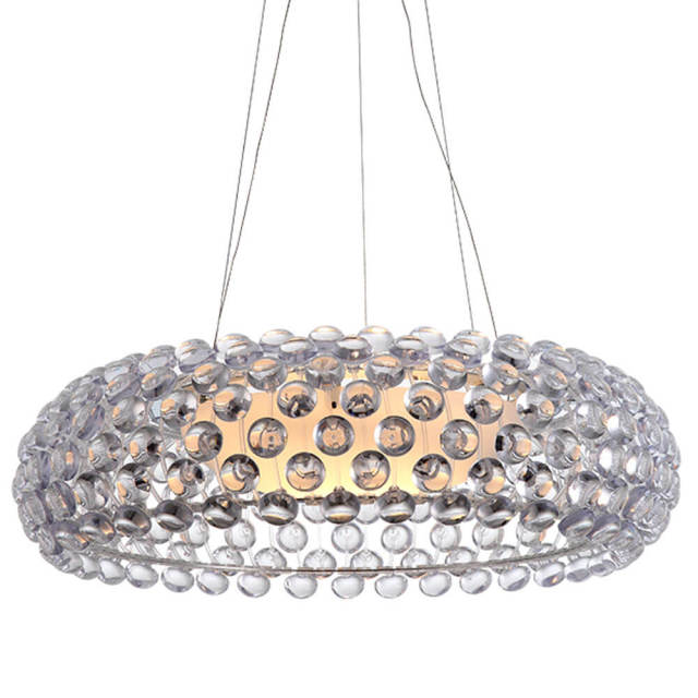 European Clear Crystal Sweat Beads Chandelier Living Room Ceiling Pendant Light Dining Room Hanging Lamp bedroom storefront lamp