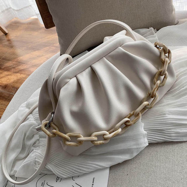 OOVOV Cloud Crossbody Bags for Women Chain Clutch Purse and Handbag with Dumpling Shape